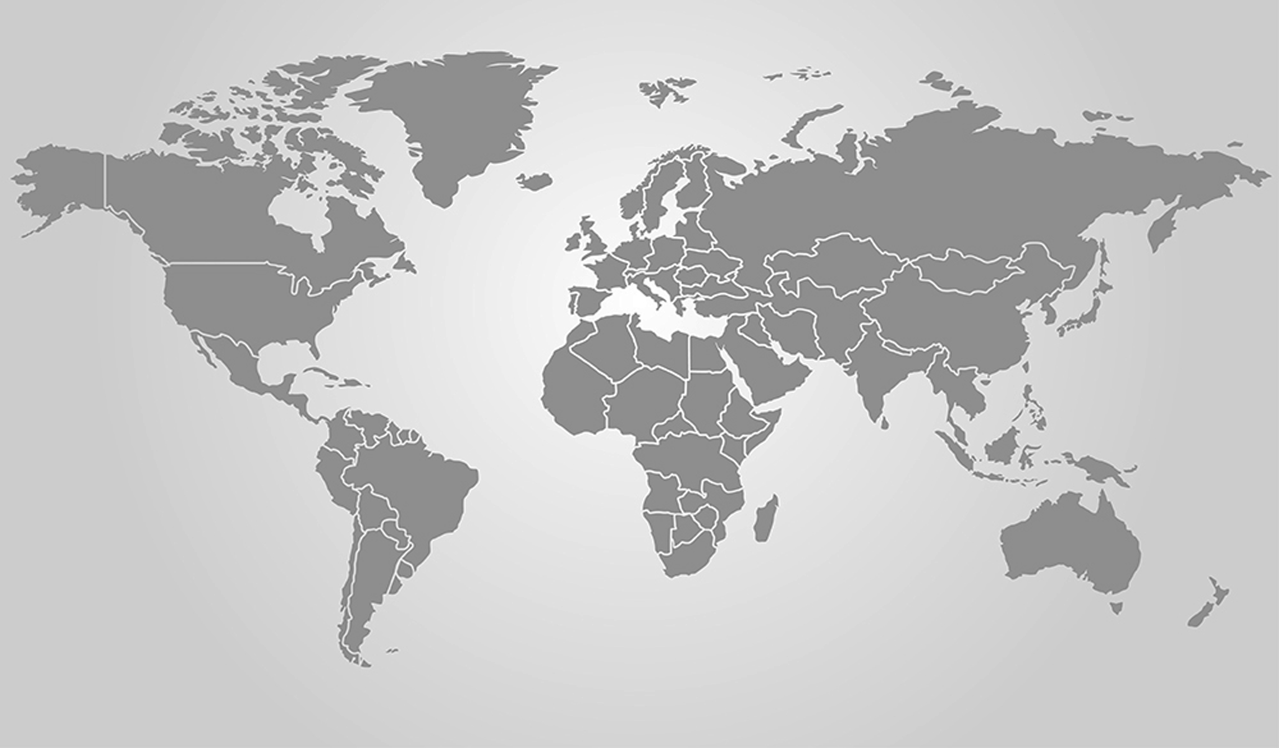 Map of globe